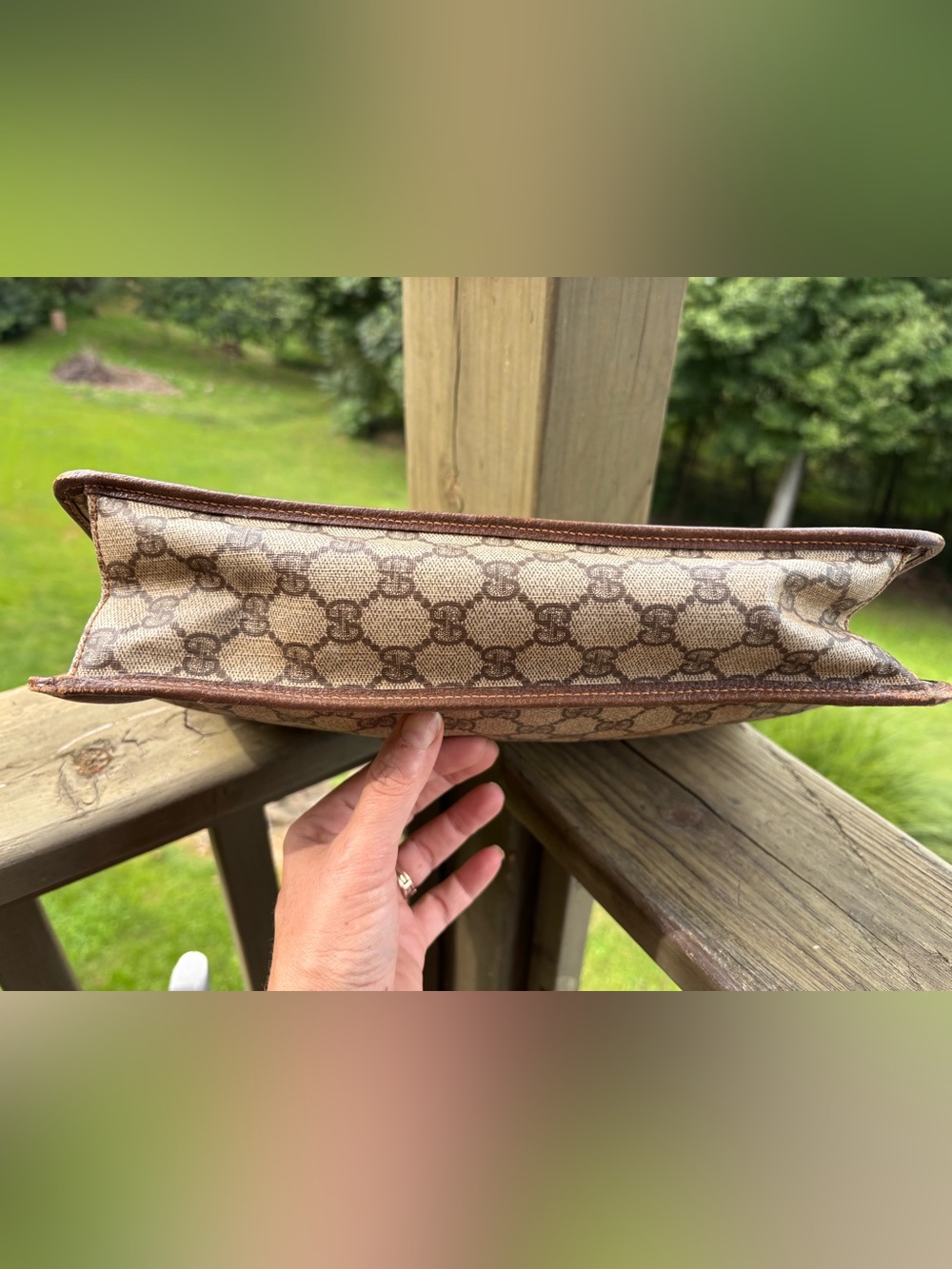 Vintage Gucci GG Mono Canvas Toiletry Pouch - Picture 4 of 7